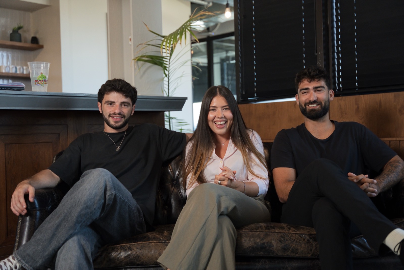 The Knightica team at the studio in Tel Aviv
